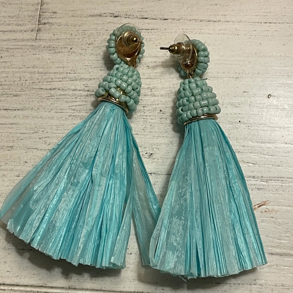 Turquoise statement earrings